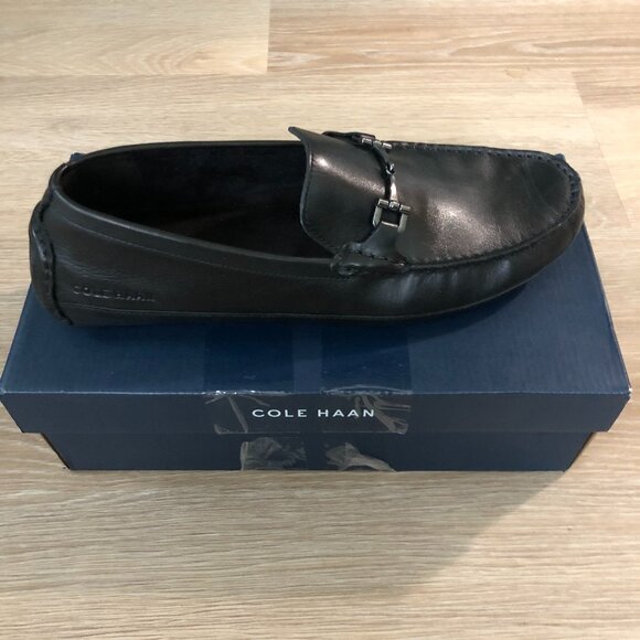 Cole Haan Wyatt Bit Driver Men's Casual Shoes Size 11 Black Leather C35783 - Picture 1 of 8